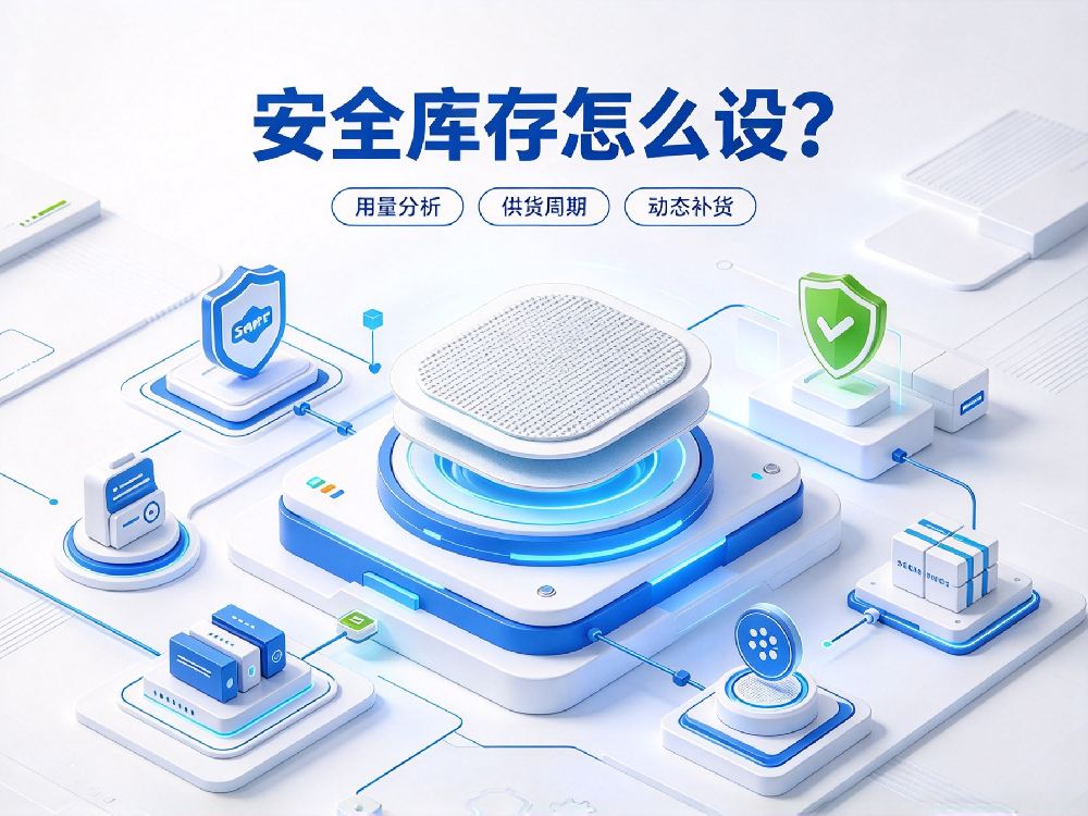 医疗器械厂家电极片耗材配套采购安全库存怎么设?